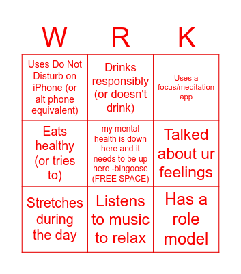 Week 10: Picking Up the Pieces Bingo Card