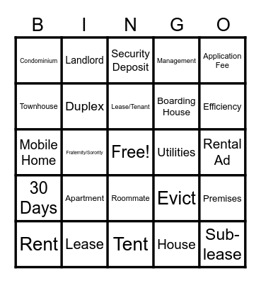 Bingo Card