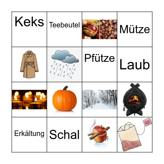 Herbst Bingo Card