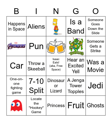 Pins Omni Outing Bingo Card