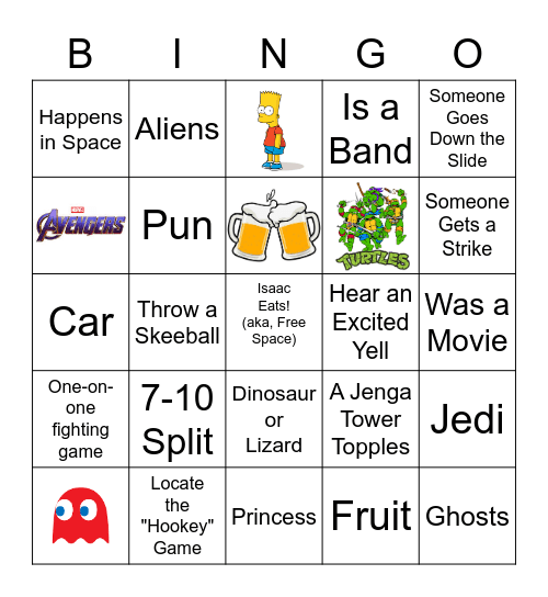 Pins Omni Outing Bingo Card