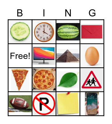 SHAPES BINGO Card