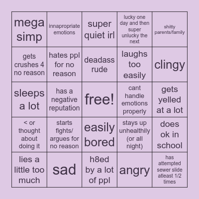 smiley bingo Card