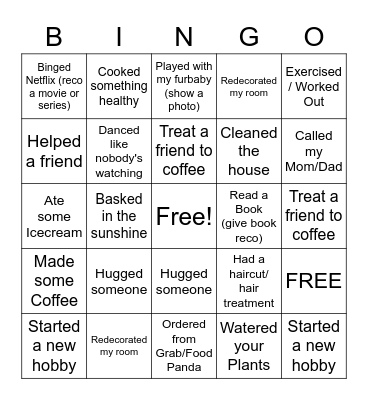 STRESS AWARENESS WEEK Bingo Card