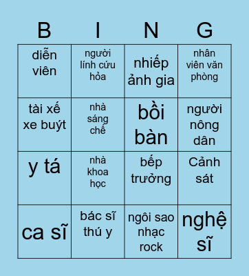 Unit 8 - world of work Bingo Card