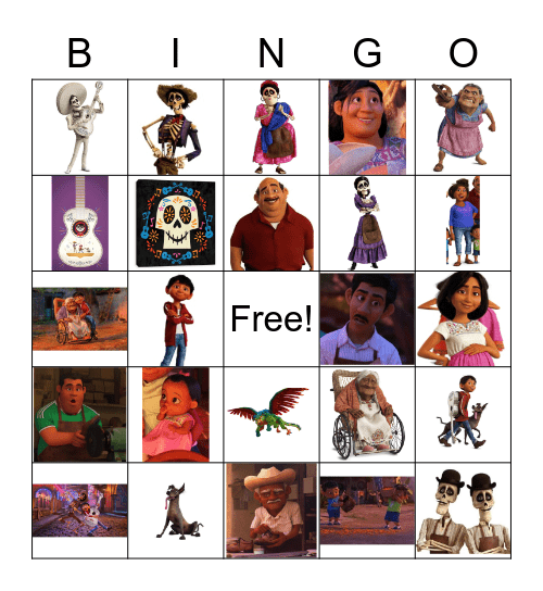 COCO Bingo Card