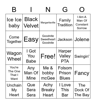 Kara- Bingo Round Bingo Card