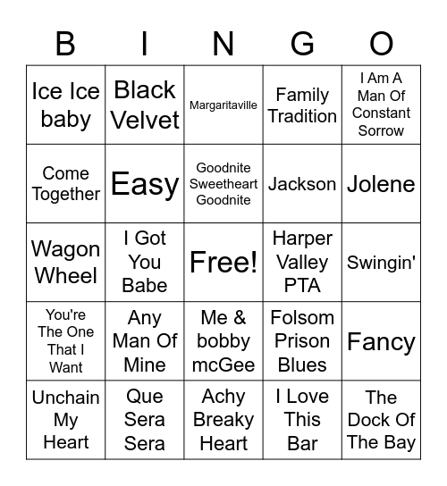 Kara- Bingo Round Bingo Card