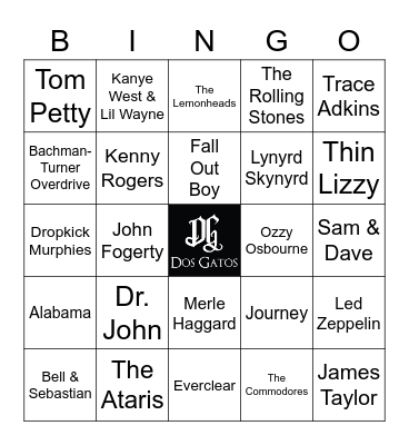 v79 Baseball Songs Bingo Card