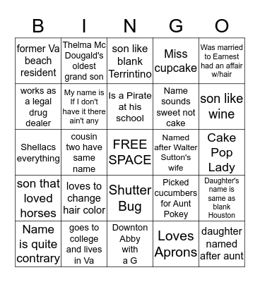 Icebreaker Bingo Card