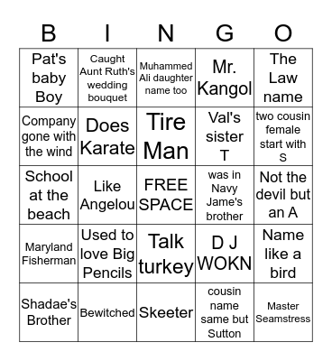 Icebreaker Bingo Card