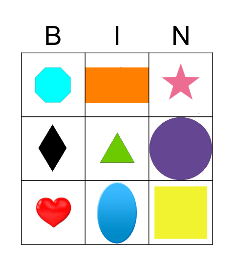 Sensory Bingo Card