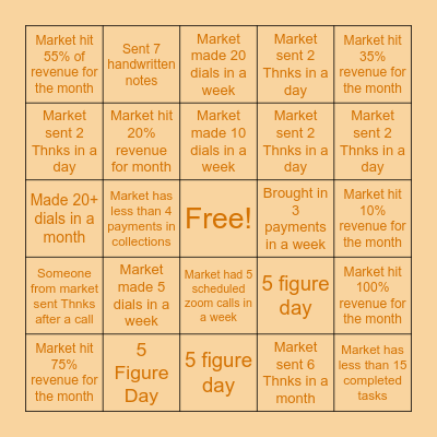 CST November Contest! Bingo Card