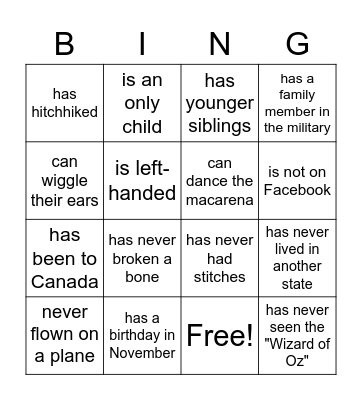 PHIPPS PHUN Bingo Card