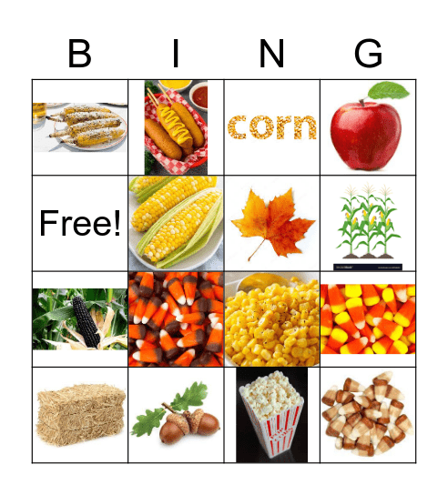 Corn-Fabulous Family Fall Festival Bingo Card