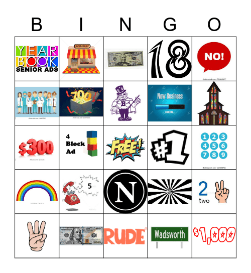 Ad Sales Bingo Card