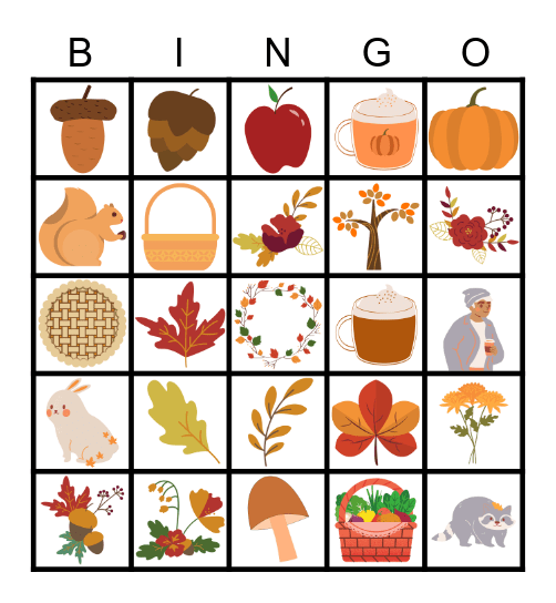 FALL Bingo Card