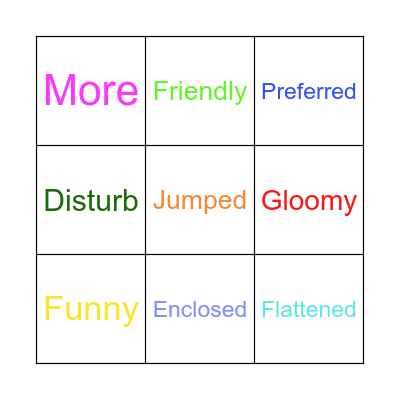 BINGO!! Bingo Card