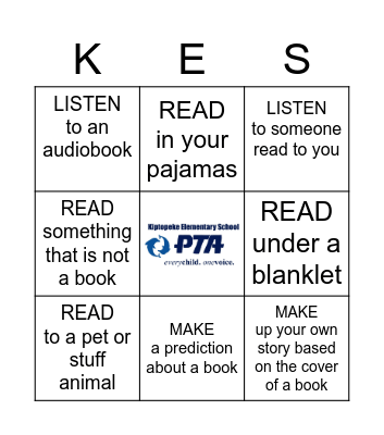 Thanksgiving Break Reading BINGO Card