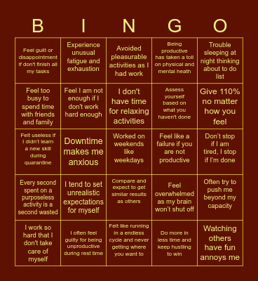 Spot the Red Flags Bingo Card