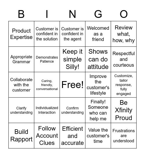 S4X Bingo Card