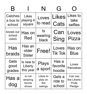 Find Someone Who Bingo Card