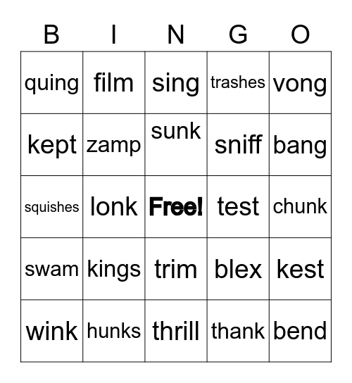 Wilson 2 Bingo (Real and Nonsense) Bingo Card