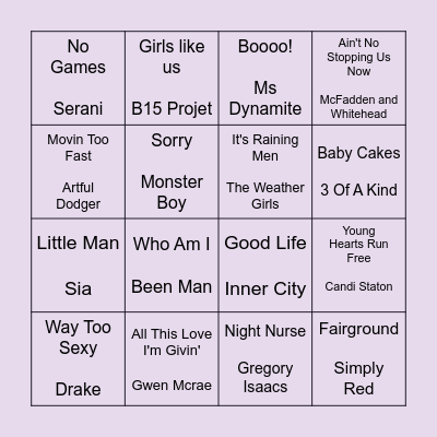 Banger Bing-O with Clive-O Bingo Card