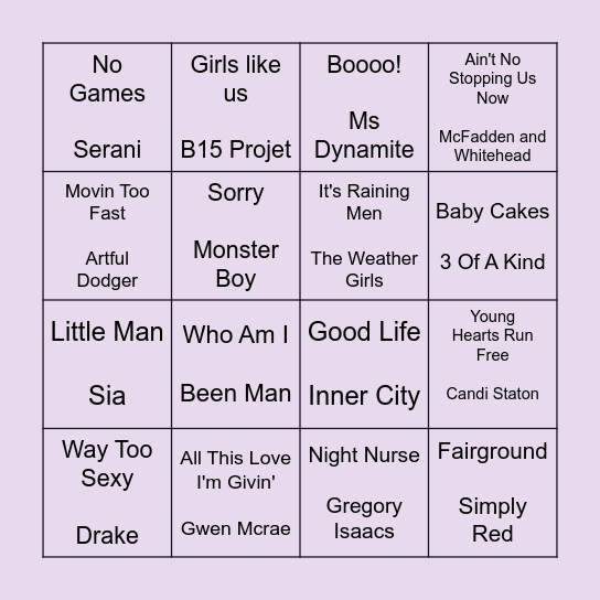 Banger Bing-O with Clive-O Bingo Card