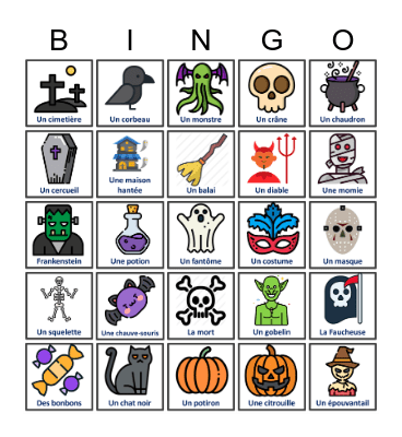 Halloween Bingo Card