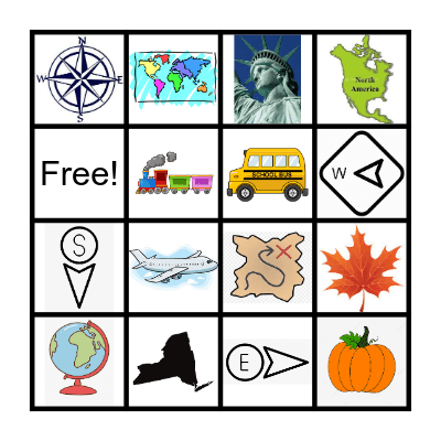 Geography/November BINGO Card