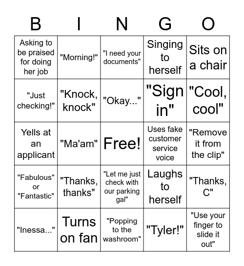 ACO Bingo 😁 Bingo Card