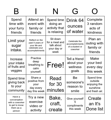 Spokane Owls Quarter 4 Bingo Card