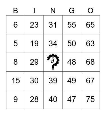 Nerdgasm Life Bingo Card