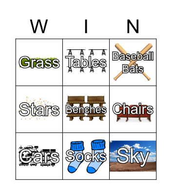 Everyday Items Bingo Card