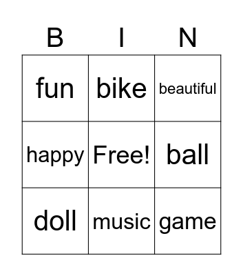 201-300 Amber Bingo Card