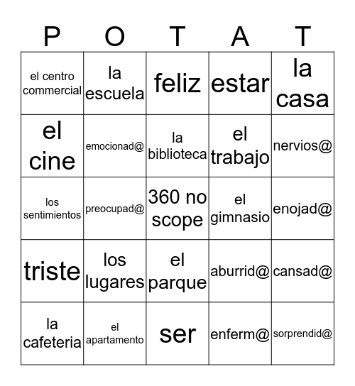 THUCKERING THUCKATAZ Bingo Card