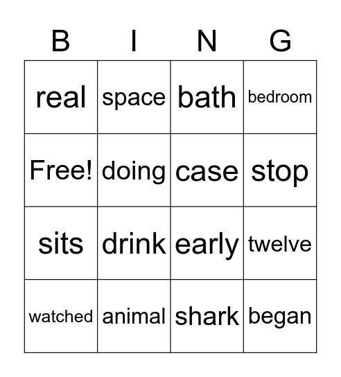 501-600 Buttercup Bingo Card