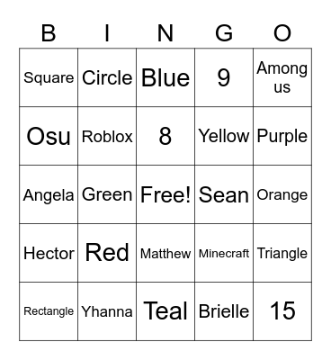 Bingo Card