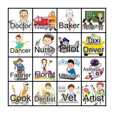 Hopper 4 - unit 2 JOBS Bingo Card