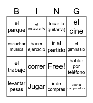 Loteria Bingo Card