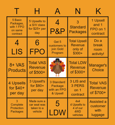 November 2021 Bingo Card