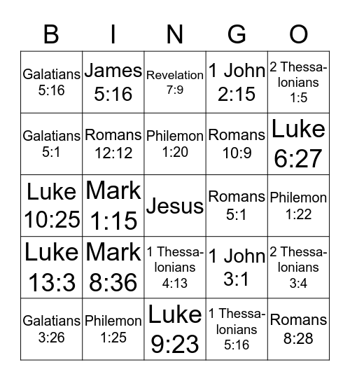 Faith & Fun Women's Group Bingo Card