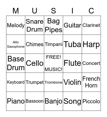 Presidential Bingo Card