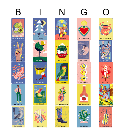 Loteria Bingo Card