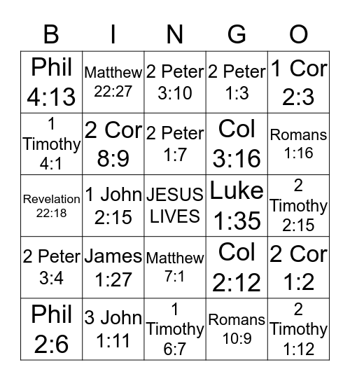 Faith & Fun Women’s Group  Bingo Card