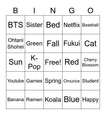 Let's Play Bingo Card