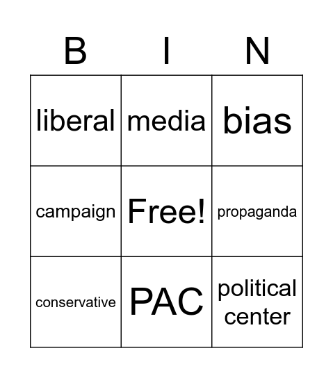 A Vote for Democracy Review Bingo Card