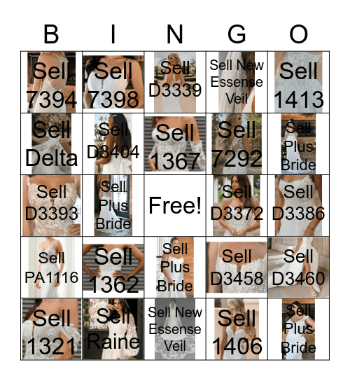 New Collection Bingo Card