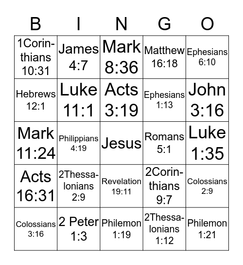 Faith & Fun Women's Group Bingo Card